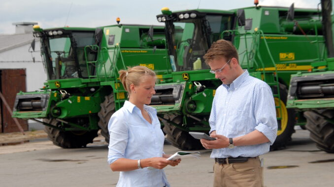 Landwirtin im Gespräch