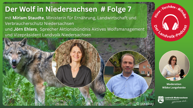 Landvolk-Podcast, Landvolk-Vizepräsident Jörn Ehlers, Landwirtschaftsministerin Miriam Staudte